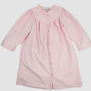 Vintage Homebodies By Leisure Life Vintage Pink Fleece House Dress Size 3X